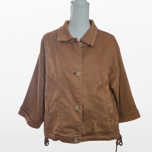 Pilcro Tan Bomber Jacket Size M